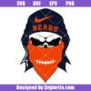 Bears Skull Mascot Football Svg, Chicago Bears Svg, Football Svg