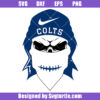 Colts Skull Mascot Football Svg, Indianapolis Colts Svg, Football Svg