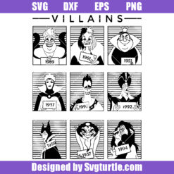 Disney Villains Svg