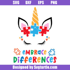 Embrace Differences Svg