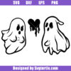 Funny Couple Ghosts Svg, Cute Ghost Svg, Funny Halloween Svg