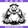 Halloween Beaver Svg, Cute Beaver Svg, Halloween Animal Svg