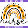 Halloween Nurse Raibow Svg, Spooky Nurse Svg, Nursing Svg