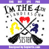 I'm The 4th Sanderson Sister Svg, Halloween Witch Broom Svg
