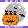 Kids Halloween Svg, Halloween Moon Svg, Black Cat Svg