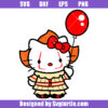 Kitty Cat Pennywise Svg, Kitty Cat Clown Svg, Pennywise Clown Svg