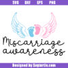 Miscarriage Awareness Svg, Angel Baby Svg, Pregnancy Loss Svg