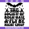 The Society Of Black Hats A Fly By Night Group Svg, Retro Halloween Svg