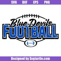 Blue Devil Svg, Blue Devil Football Svg, Football Team Svg