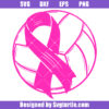Breast Cancer Volleyball Svg