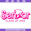 Class of 2024 Senior Pink Svg