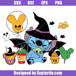 Cute Stitch Halloween Svg