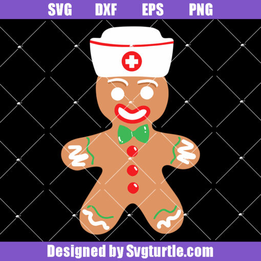 Gingerbread Nurse Svg