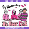 Halloween On Wednesday We Wear Pink Svg