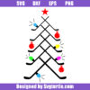 Hockey Christmas Tree Svg, Merry Christmas 2023 Svg