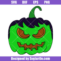 Hulk Pumpkin Svg, Superhero Pumpkin Svg, Halloween 2023 Svg