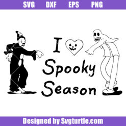 I Love Spooky Season Svg