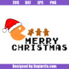 Merry Christmas Pacman Svg