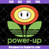 Power Up Flower Svg, Super Mario Svg, Fire Flower Svg