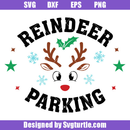 Reindeer Parking Svg, Boy Reindeer Svg, Girl Reindeer Svg