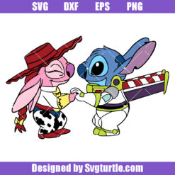 Stitch and Angel Toy Story Svg