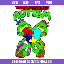 Support Advocate Educate Autism Svg