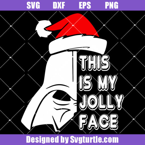 This Is My Jolly Face Christmas Svg