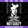 Trump For Prison Svg, Free Trump Svg, Trump Not Guilty Svg