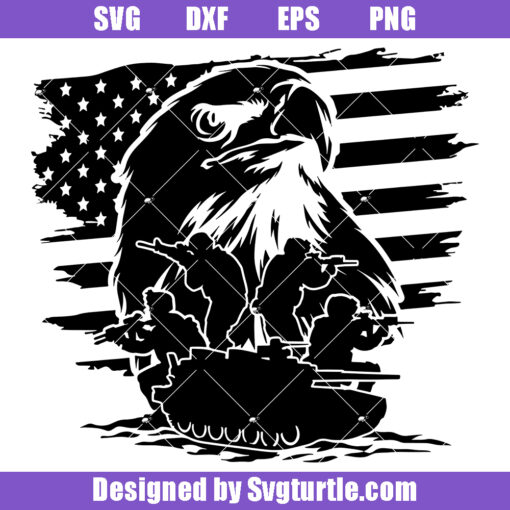 US Eagle Soldiers Svg