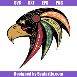 Artistic Eagle Head Svg, Eagle Head Tribe Svg, Bird Art Svg