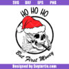Christmas Skull Santa Smoking Svg