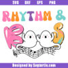 Cute Ghosts Band Music Notes Rhythm and Boos Svg