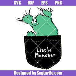 Cute Pocket Monster Pet Svg, Little Monster Svg, Funny Monster Svg