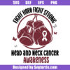 Head and Neck Cancer Awareness Svg
