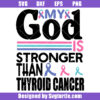 My God Is Stronger Than Thyroid Cancer Svg, Thyroid Cancer Awareness Svg