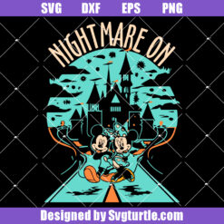 Nightmare On The Street Svg, Vintage Disney Halloween Svg