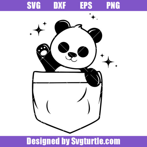 Original Pocket Panda Svg, Pocket Pet Svg, Baby Panda Svg