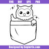 Pocket Owl Svg, Baby Owl Svg, Cute Little Animal Svg