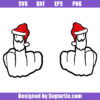 Santa Claus Middle Fingers Svg