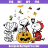 Snoopy and Woodstock Halloween Svg
