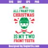 All I Want For Christmas Is My Two Front Teeth Svg, Christmas Ice Hockey Svg
