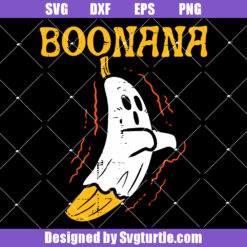 Boonana Cute Svg, Ghost Banana Halloween Svg, Funny Banana Svg