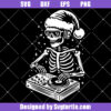 Christmas Skull DJ Svg