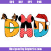 Dad Christmas Svg, Christmas Mouse And Friends Svg, Cute Xmas Svg
