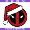 Deadpool With Santa Hat Svg, Superhero Christmas Svg, Deadpool Svg