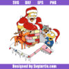 Homer Santa Stuck In Chimney Svg, The Simpsons Christmas Svg
