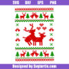 Humping Reindeer Svg, Deer Mating Svg, Funny Adult Christmas Svg