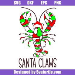 Lobster Mosaic Svg, Lobster Santa Svg, Christmas Lobster Svg