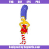Marge Simpson Elf Costume Svg, Sexy Santa Marge Svg