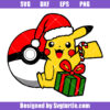 Pikachu Pokemon Christmas Svg, Cute Pikachu Svg, Anime Xmas Svg